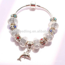 trendy fancy crystal bead snake chain nepal ethnic jewelry glass bracelet